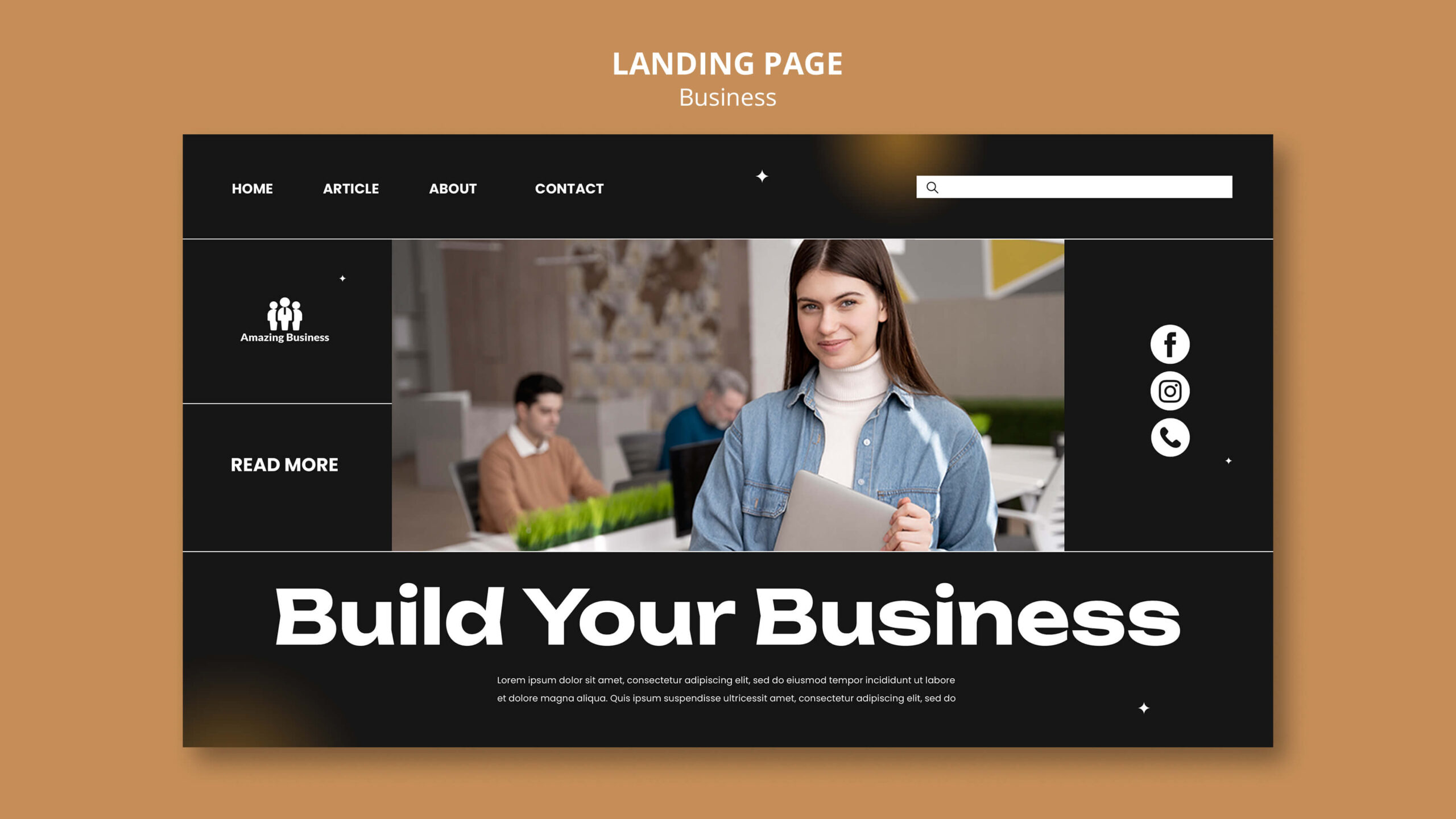 Landing Page & Porfolio Design